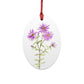 New England Aster Wooden Ornament