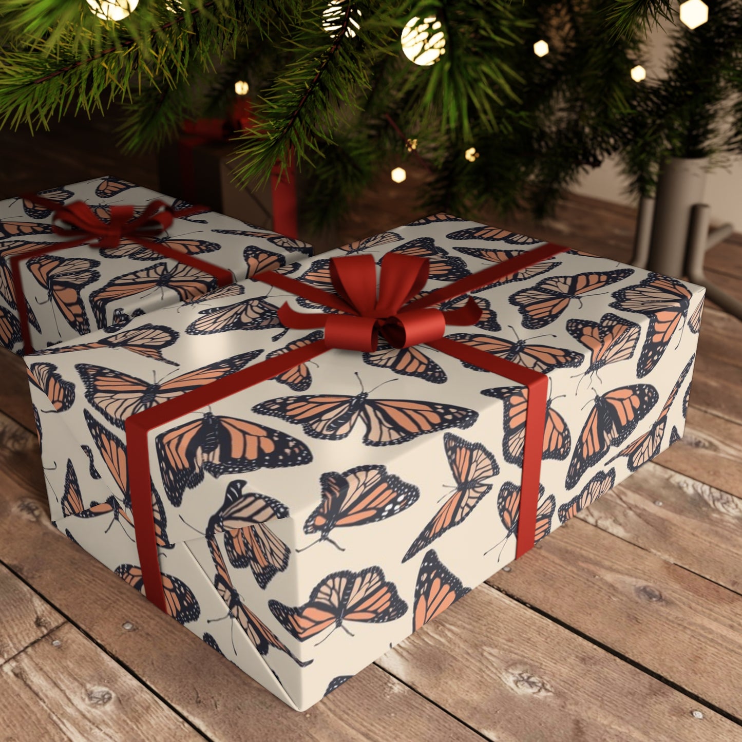 Monarchs Holiday Gift Wrap Wrapping Paper