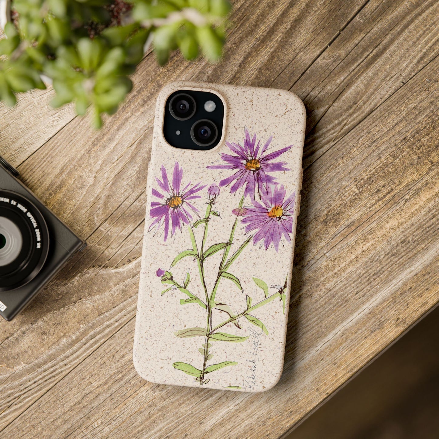 New England Aster Biodegradable Phone Case