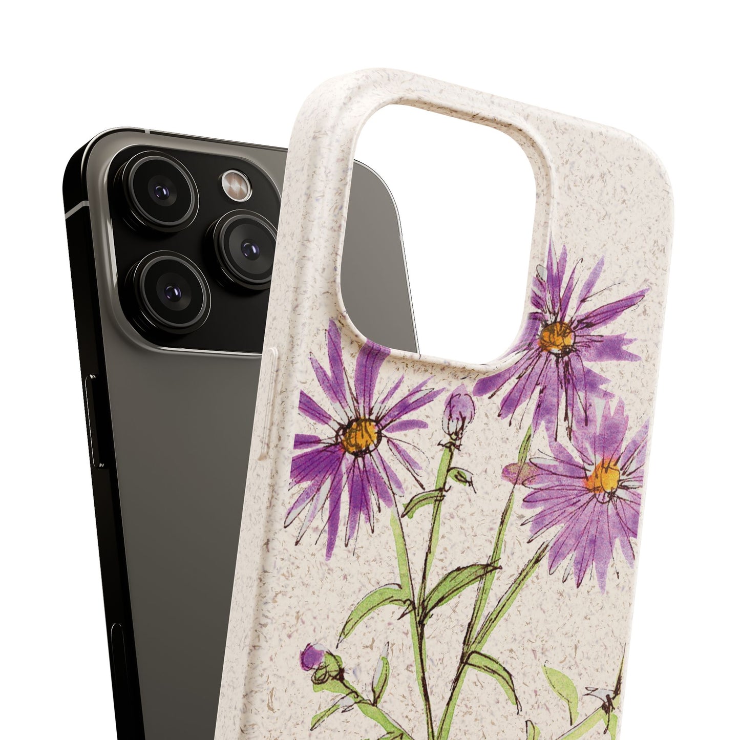 New England Aster Biodegradable Phone Case