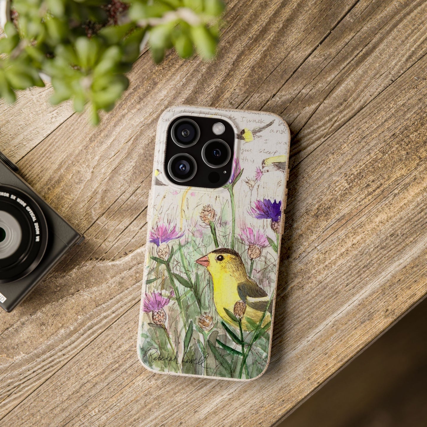 American Goldfinch Biodegradable Phone Case