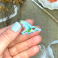 Ruby-throated Hummingbird Glitter Sticker
