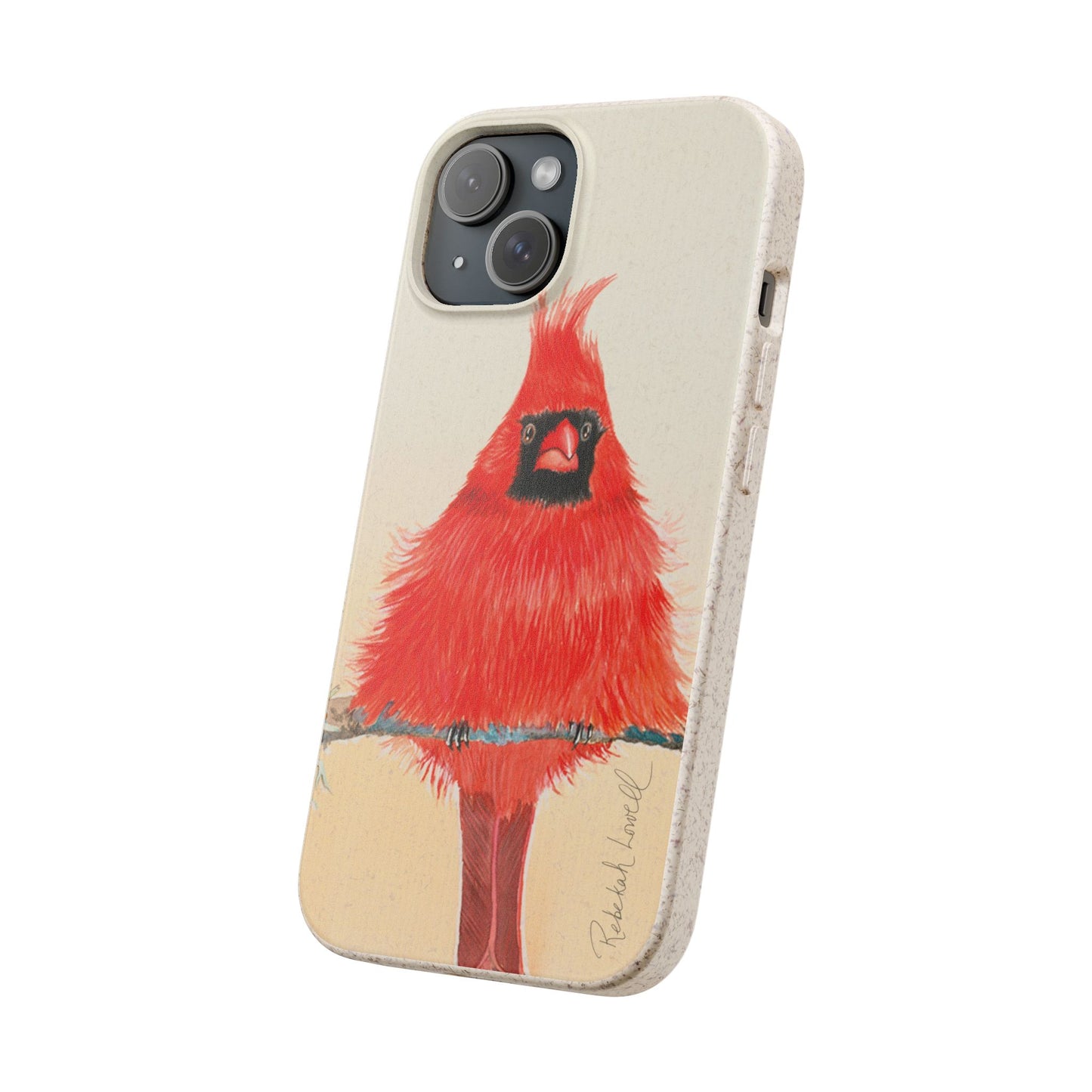 Northern Cardinal Biodegradable Phone Case