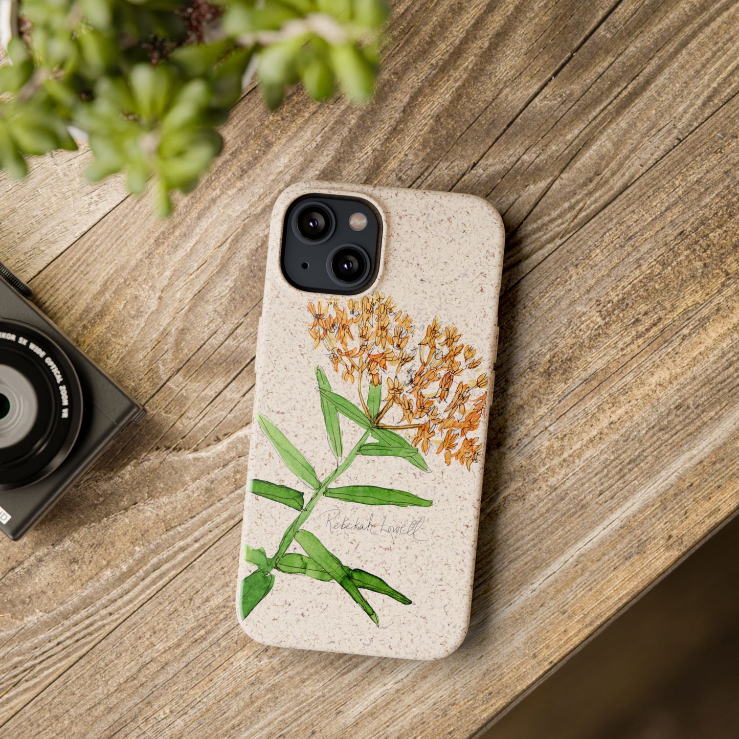 Butterfly Weed Biodegradable Phone Case