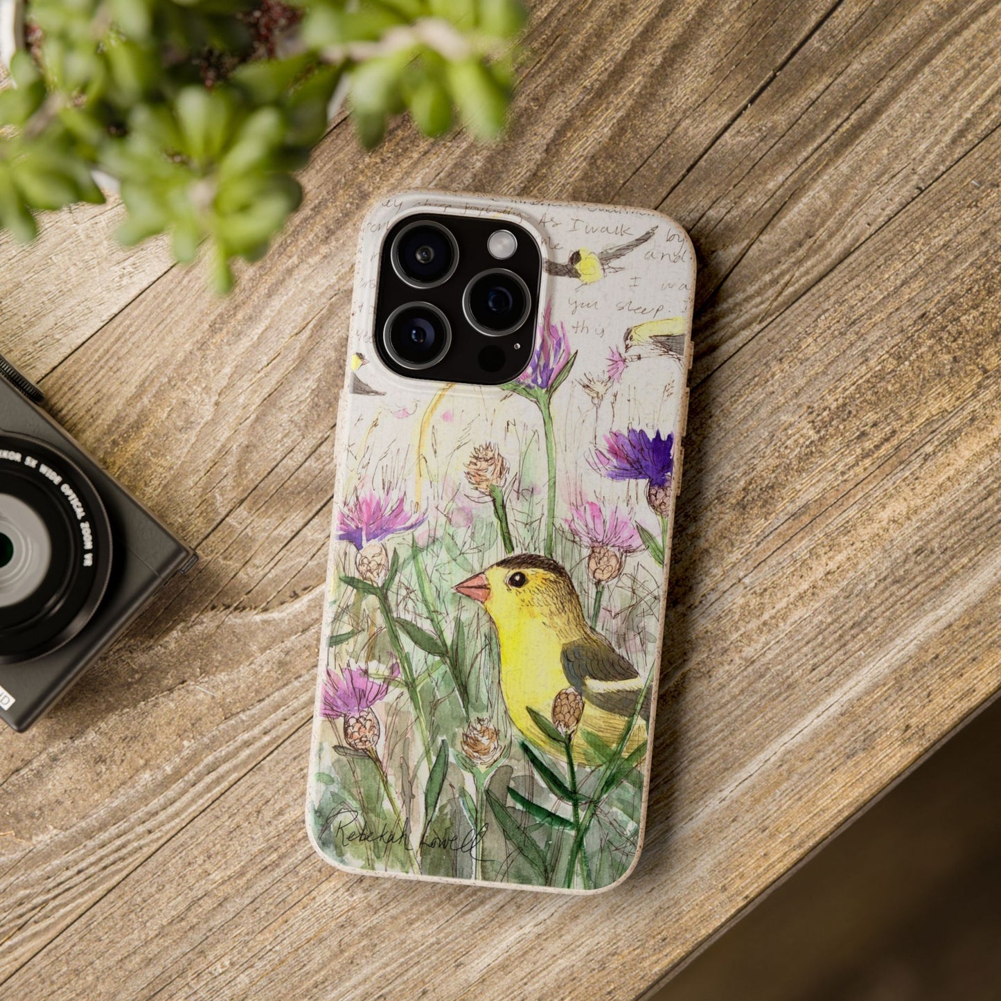 American Goldfinch Biodegradable Phone Case