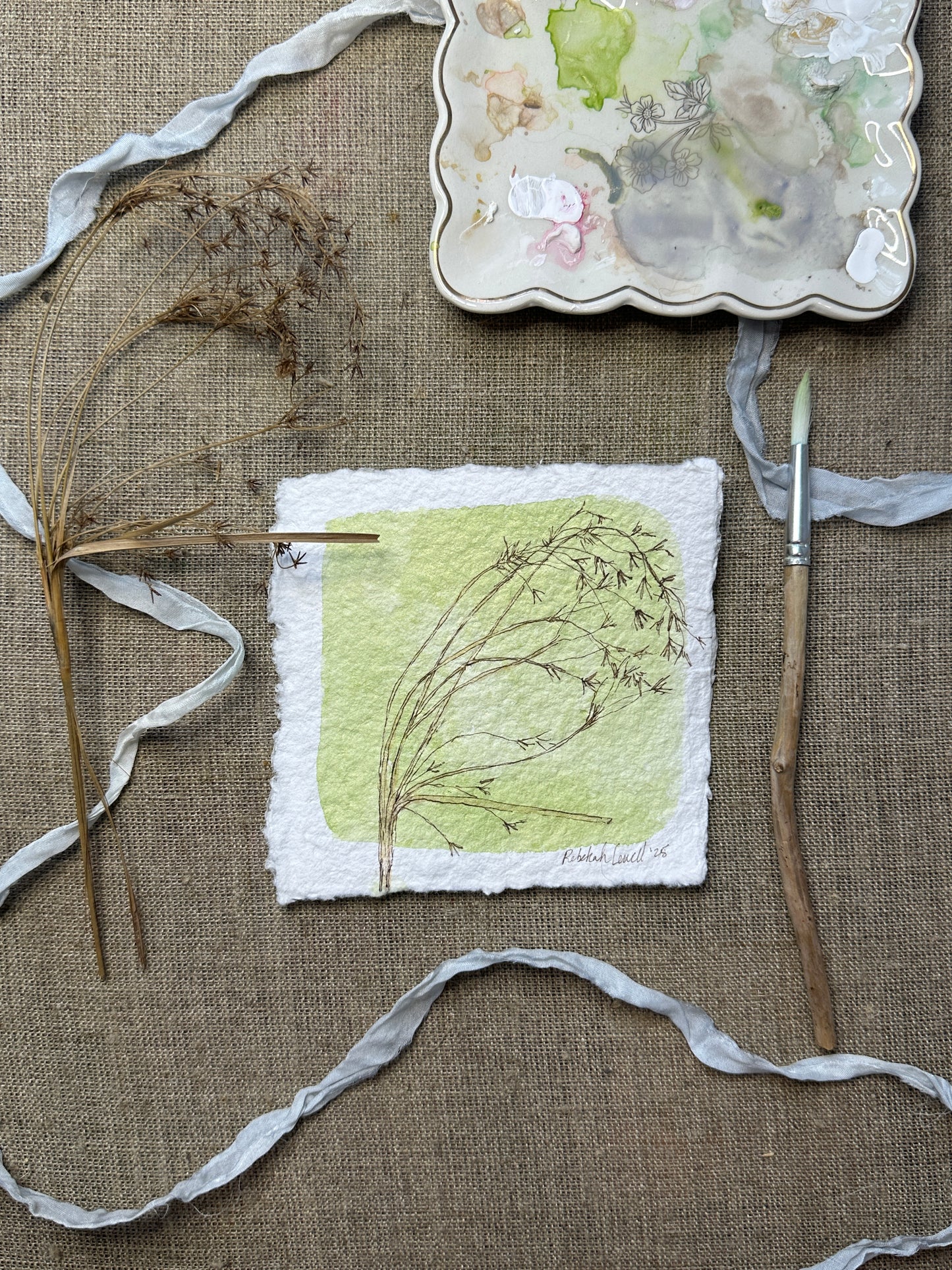 Grases Botanical Mini Original Painting