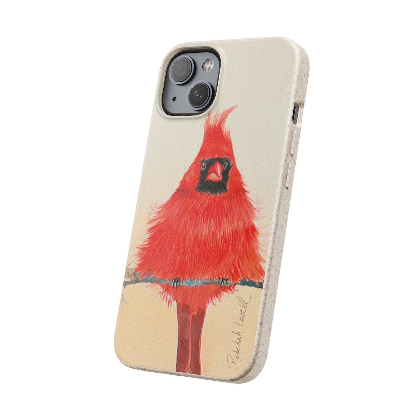 Northern Cardinal Biodegradable Phone Case