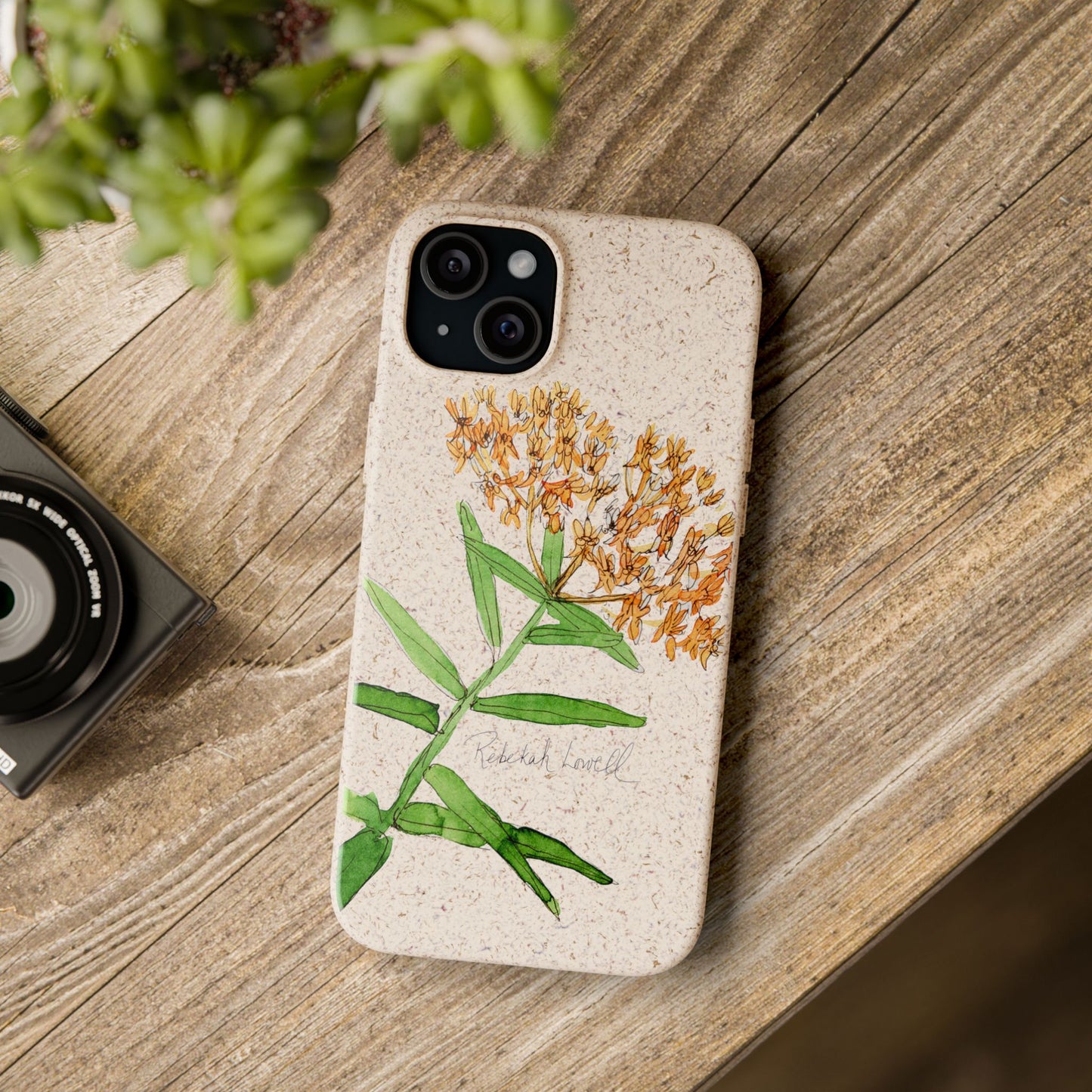 Butterfly Weed Biodegradable Phone Case