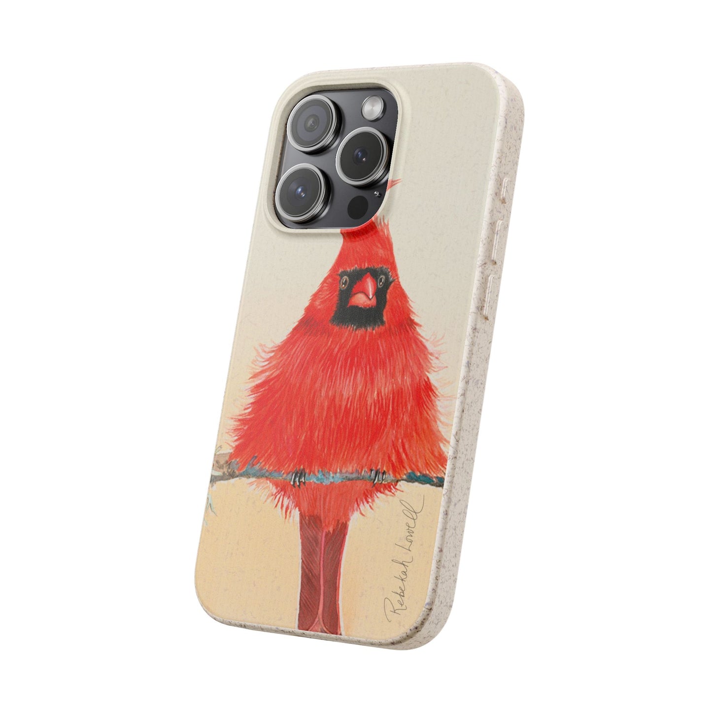 Northern Cardinal Biodegradable Phone Case