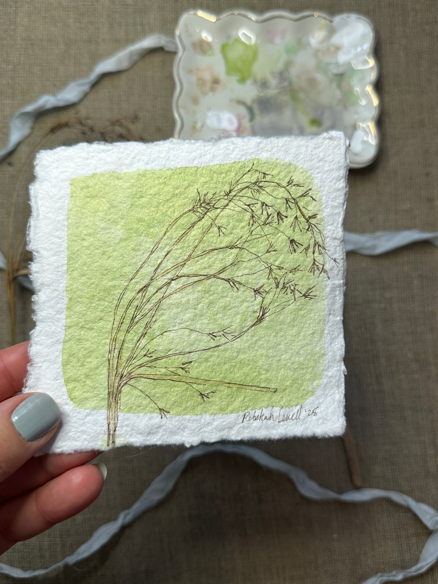 Grases Botanical Mini Original Painting