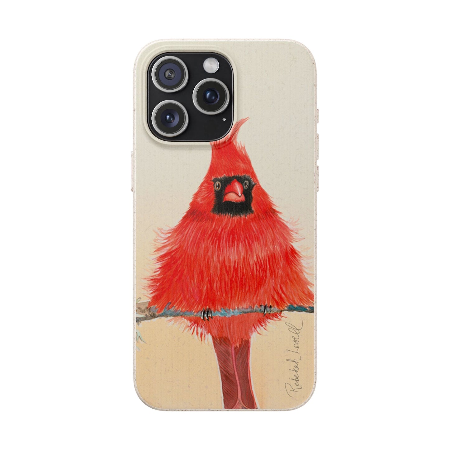 Northern Cardinal Biodegradable Phone Case