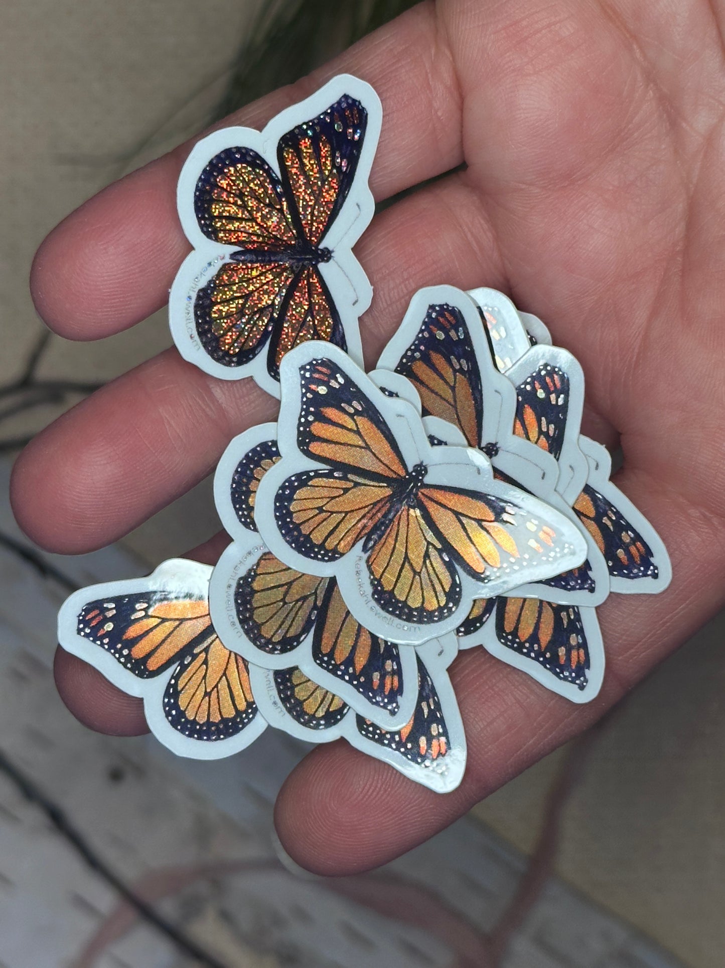 Monarch Butterfly Pixie Dust Sticker