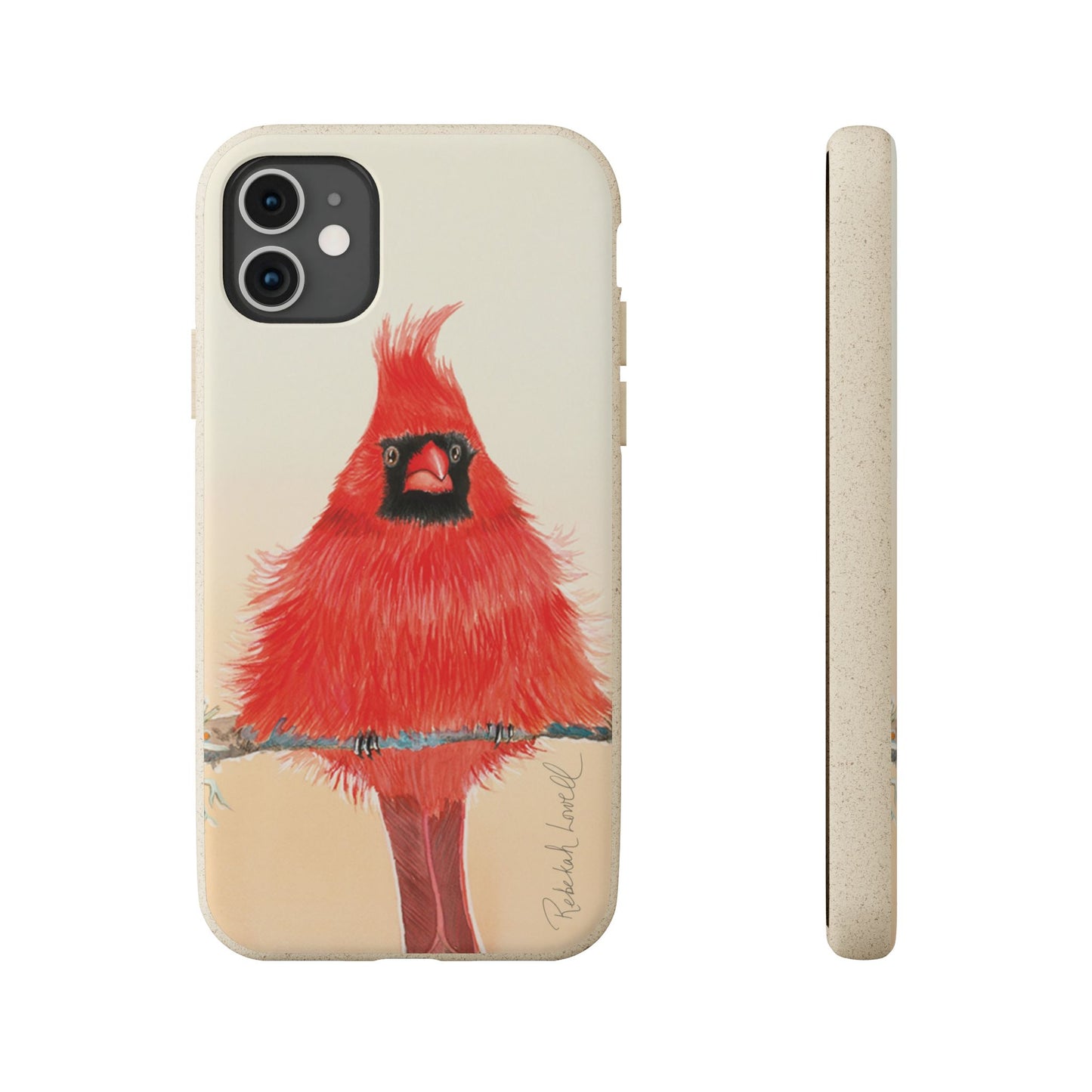 Northern Cardinal Biodegradable Phone Case