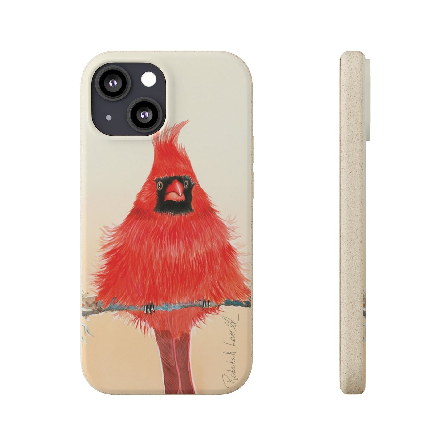 Northern Cardinal Biodegradable Phone Case