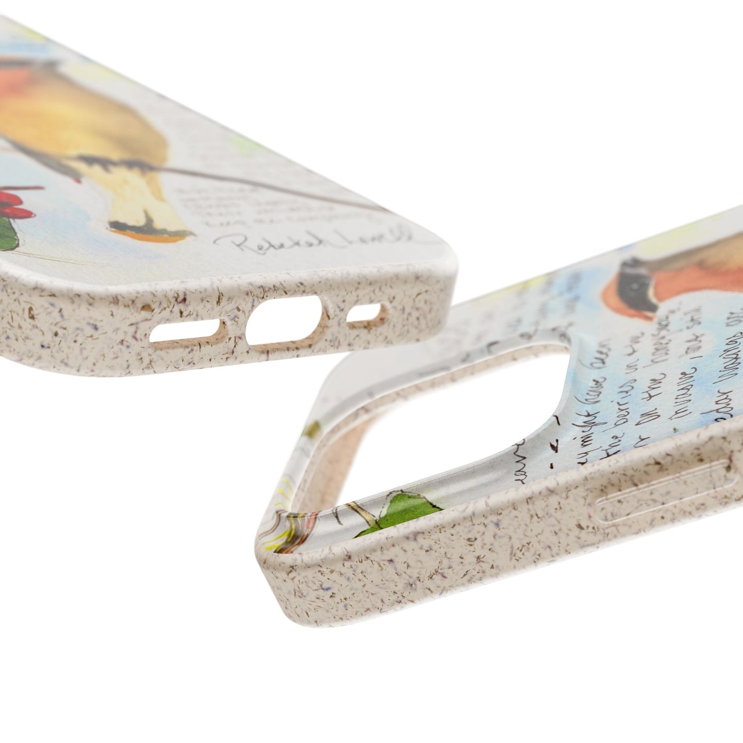 Cedar Waxwing Biodegradable Phone Case