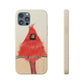 Northern Cardinal Biodegradable Phone Case