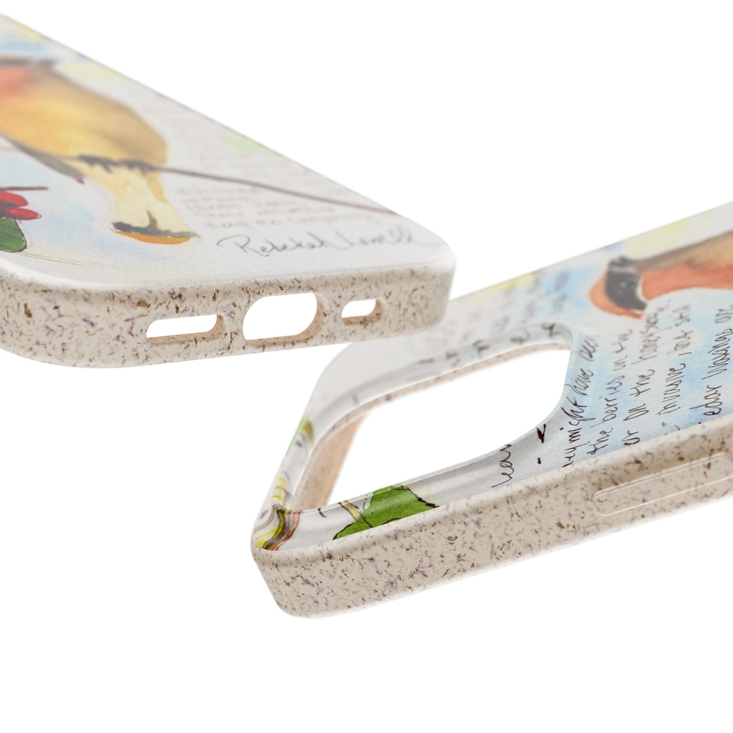 Cedar Waxwing Biodegradable Phone Case