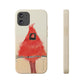 Northern Cardinal Biodegradable Phone Case
