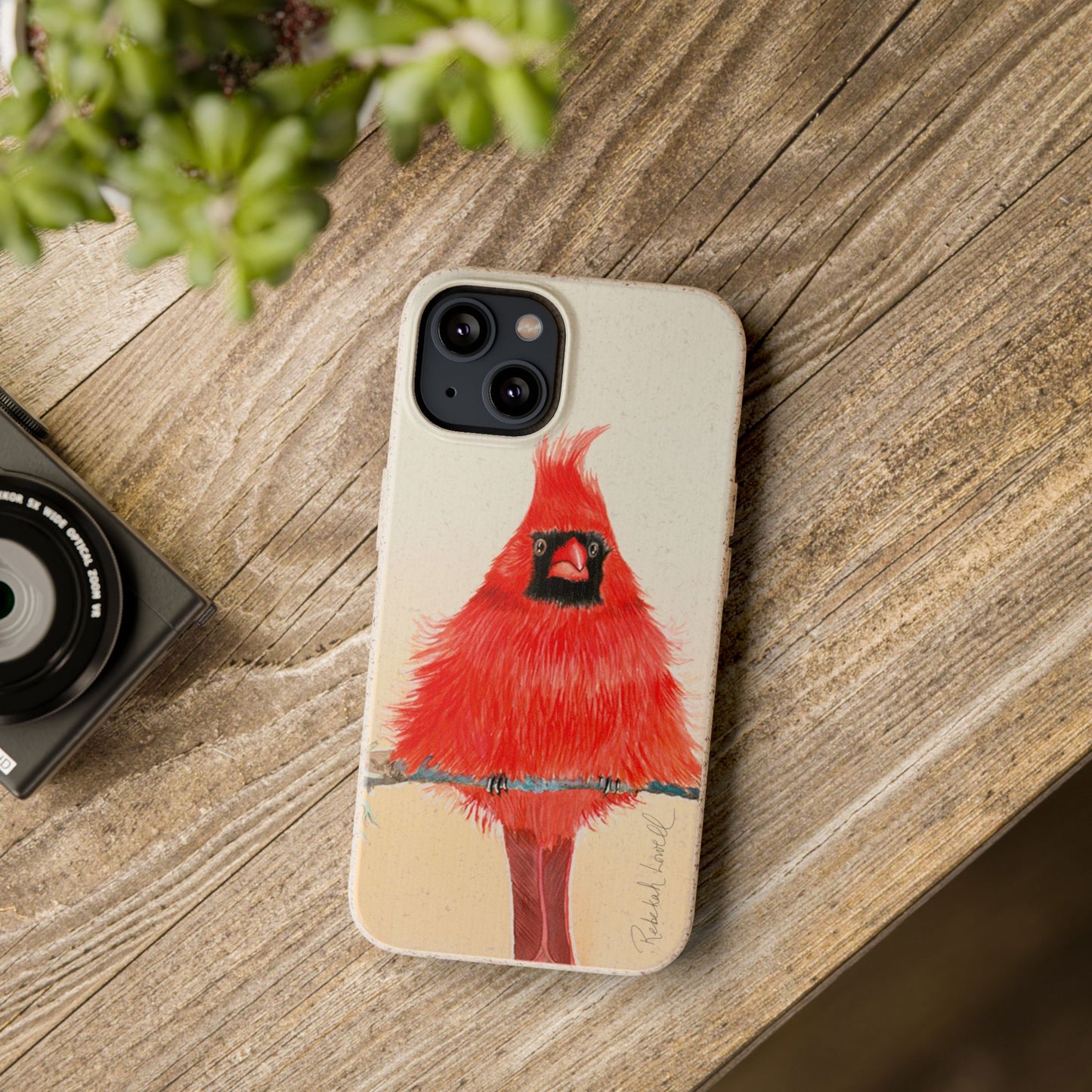 Northern Cardinal Biodegradable Phone Case