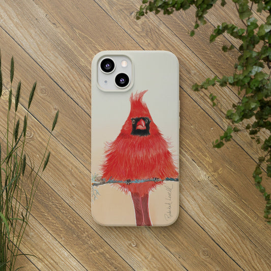 Northern Cardinal Biodegradable Phone Case