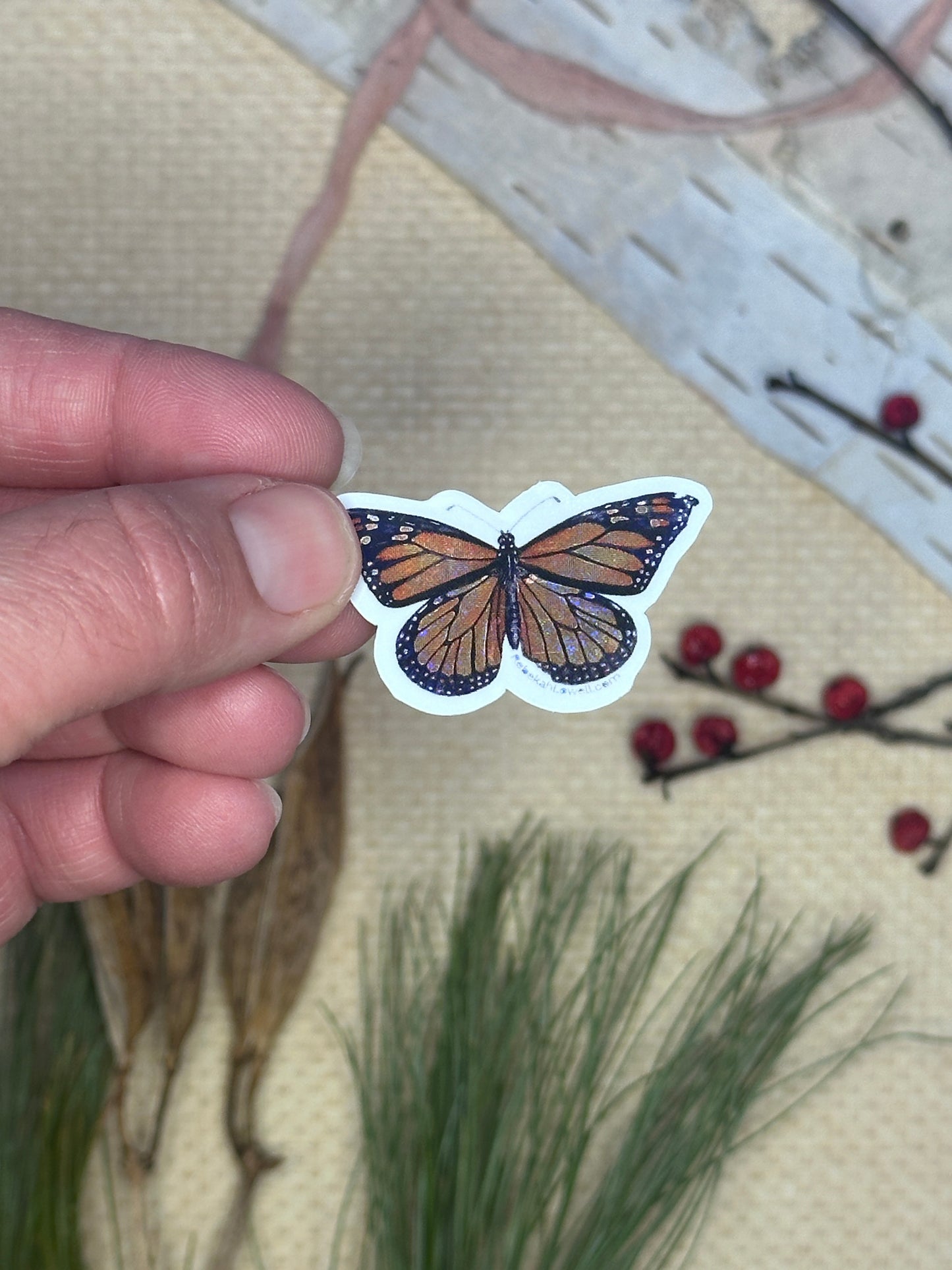 Monarch Butterfly Pixie Dust Sticker