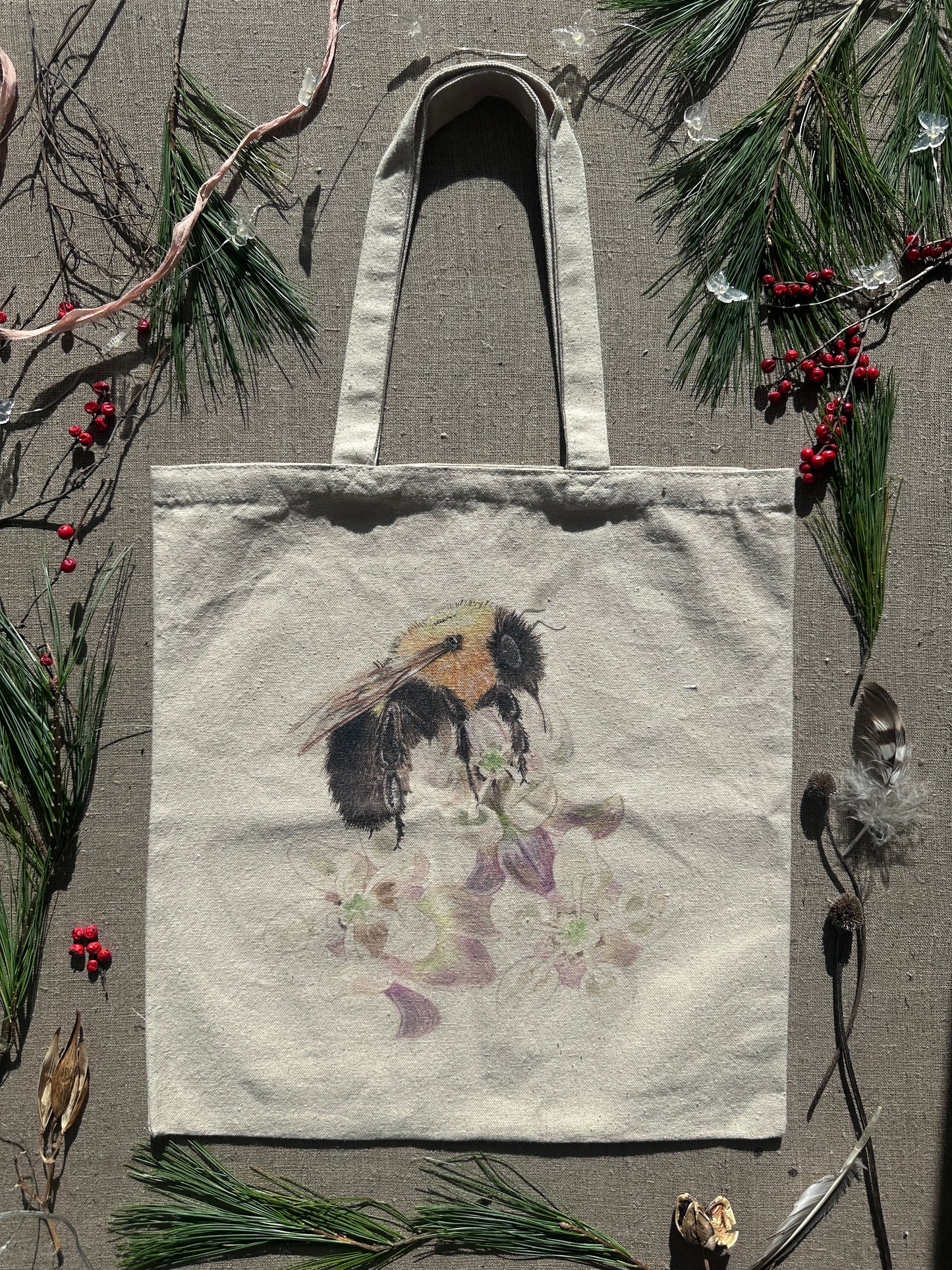 Bumblebee Cotton Canvas Tote Bag