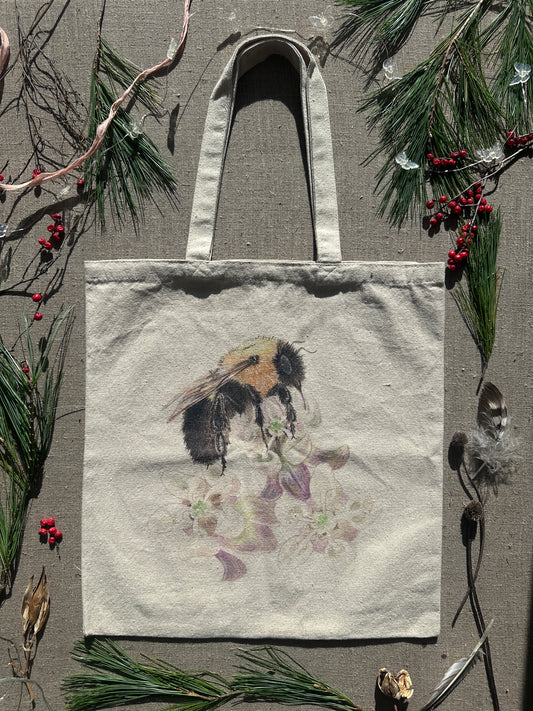 Bumblebee Cotton Canvas Tote Bag