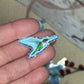 Ruby-throated Hummingbird Glitter Sticker