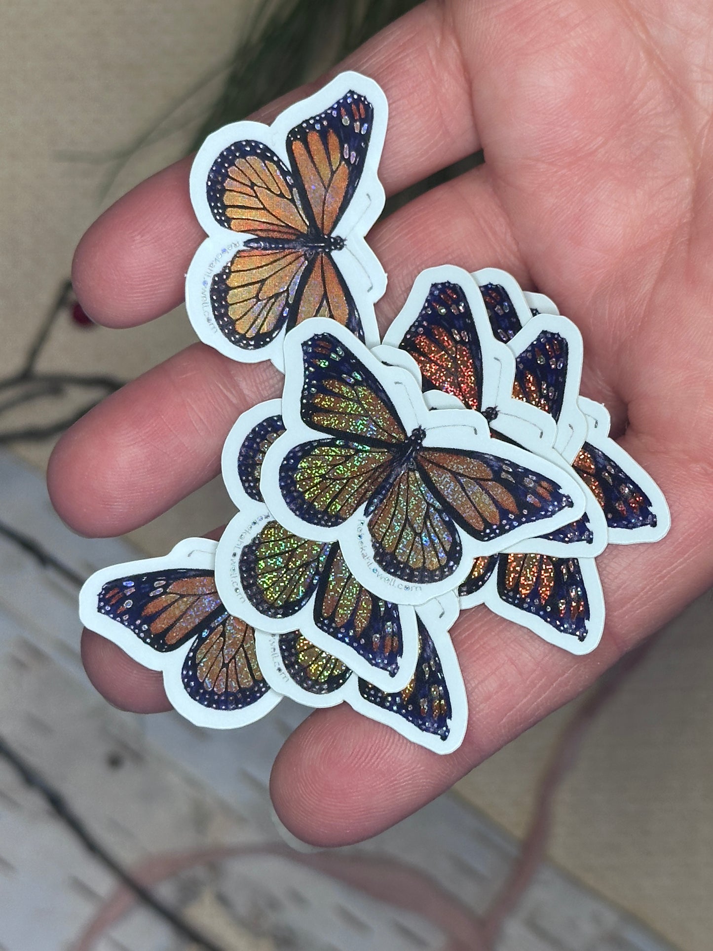 Monarch Butterfly Pixie Dust Sticker