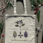 PURPLE BASIL Cotton Canvas Tote Bag