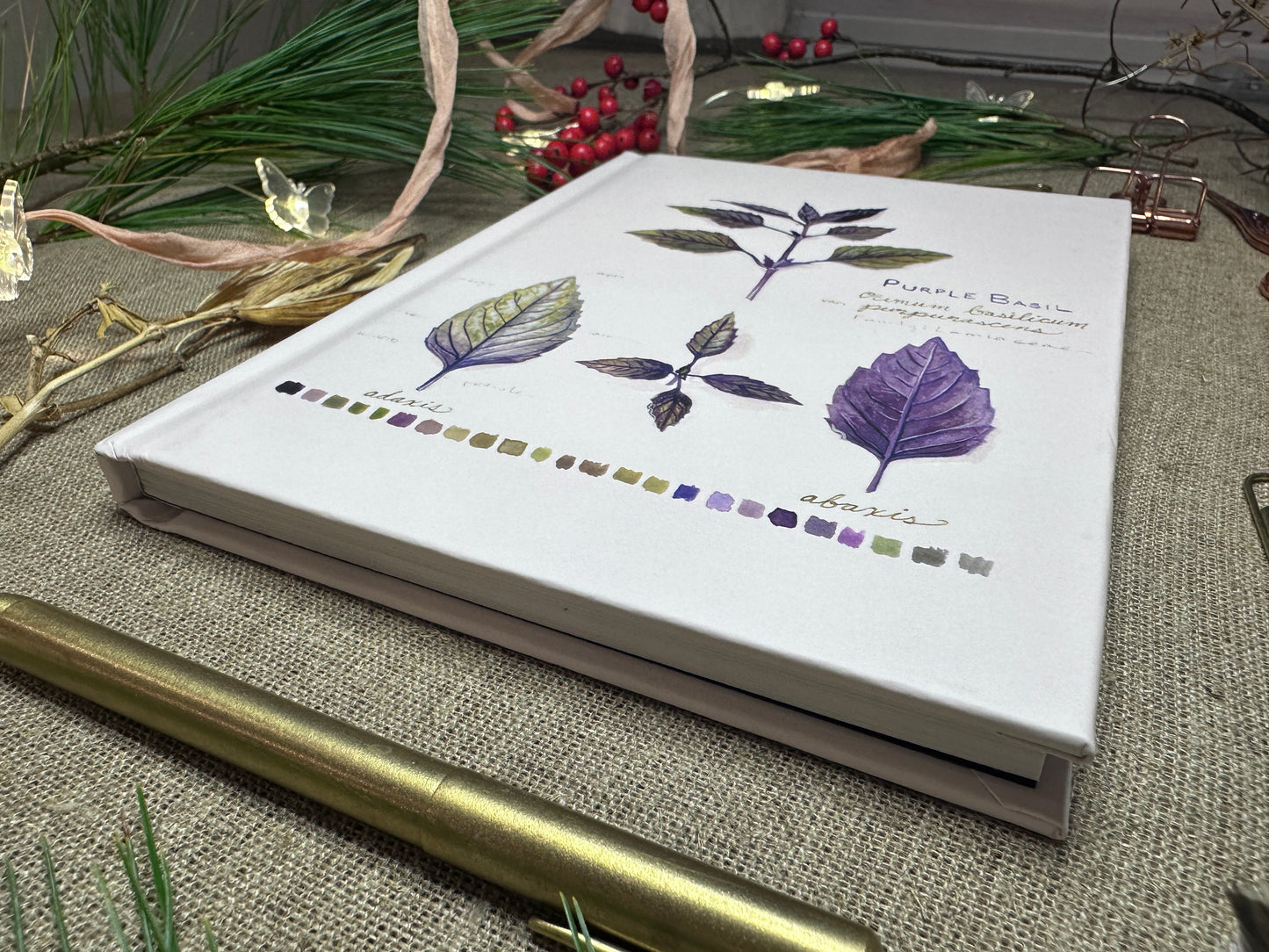 Purple Basil Hardcover Lined Journal Matte