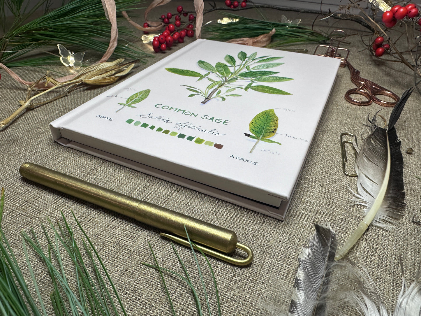 Common Sage Hardcover Lined Journal Matte