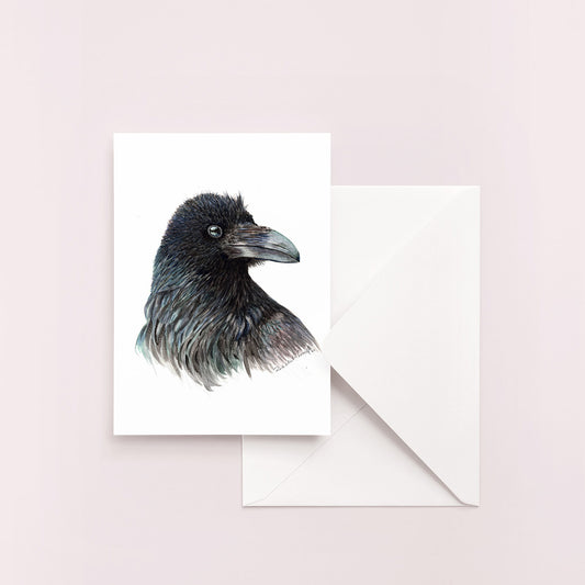 Common Raven (Bertram) Blank Notecard