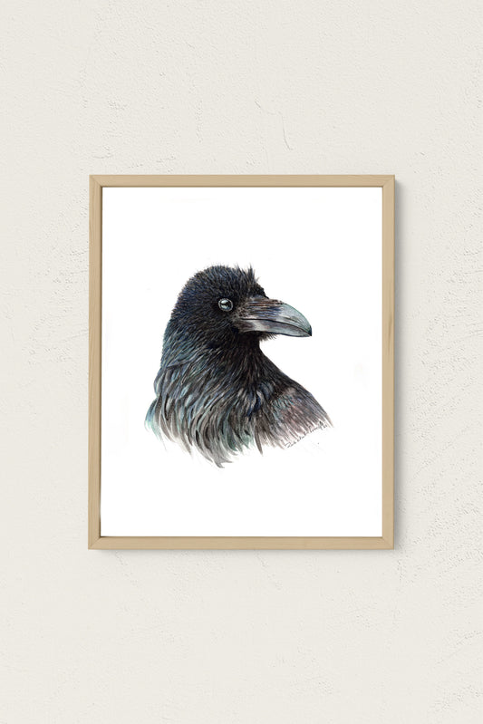 Bertram the Raven Art Print