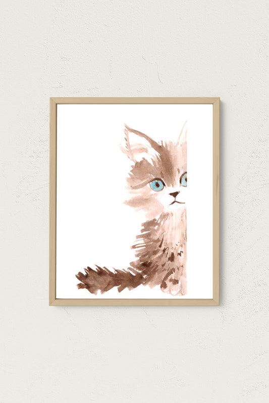 Shy Kitten Art Print