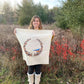 “Dismantling Perfection” (Bluebird on Wreath of Berries) Flour Sack Towel— from the 'Fly Free' Collection