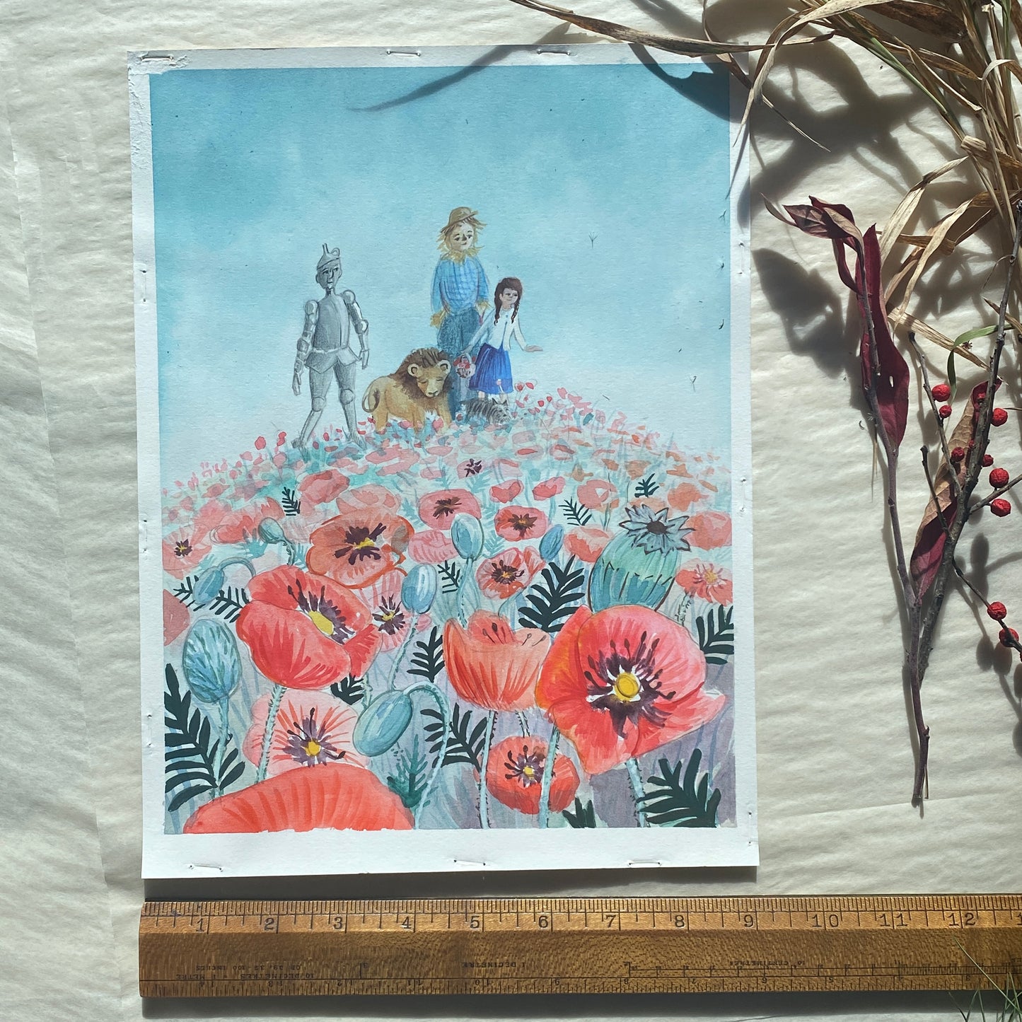 Wizard of Oz Watercolor Painting