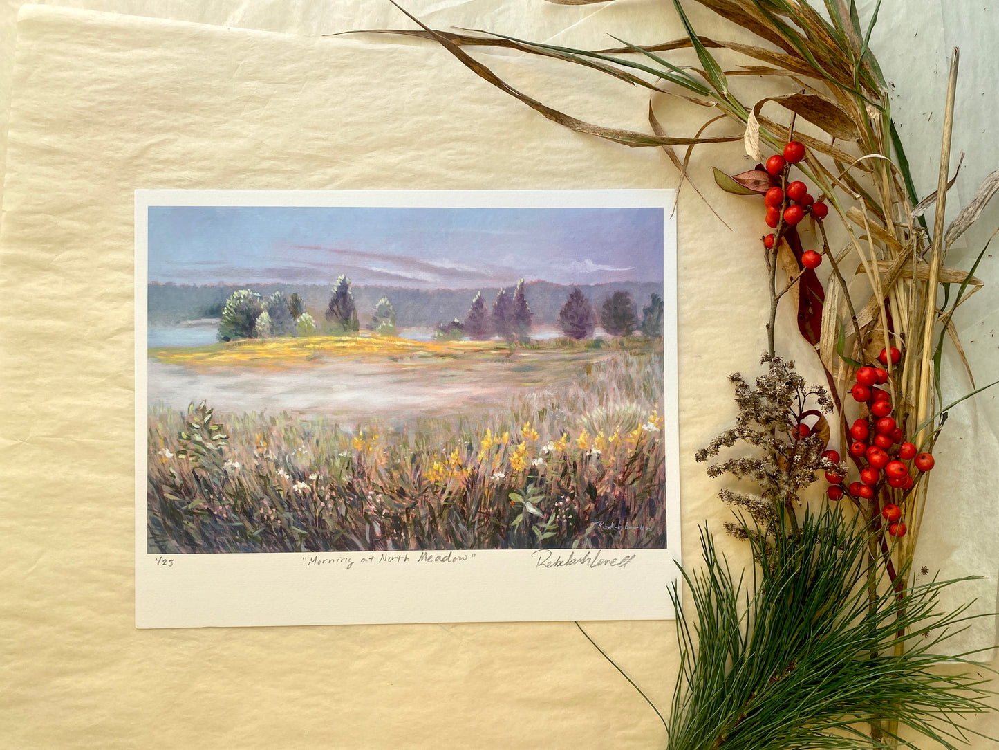 "Morning at North Meadow" Brush with Nature Art Print